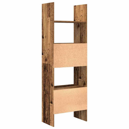 Boekenkast Oud hout 60 x 35 x 180 cm Bewerkt hout