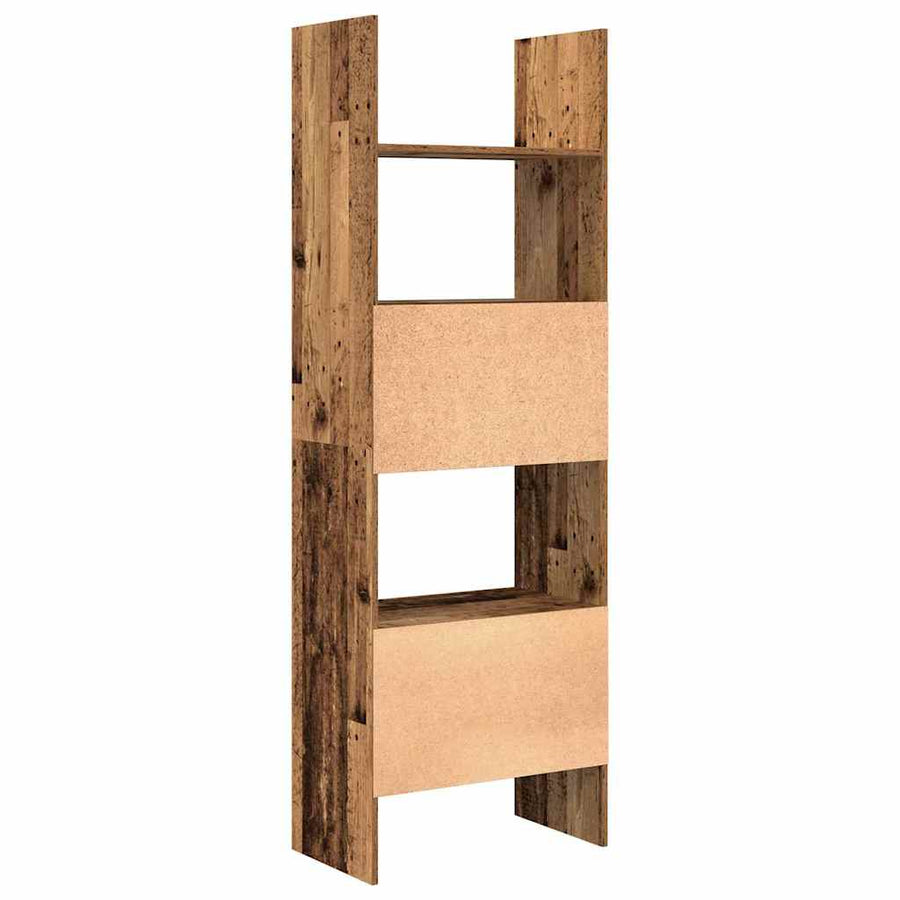 Boekenkast Oud hout 60 x 35 x 180 cm Bewerkt hout