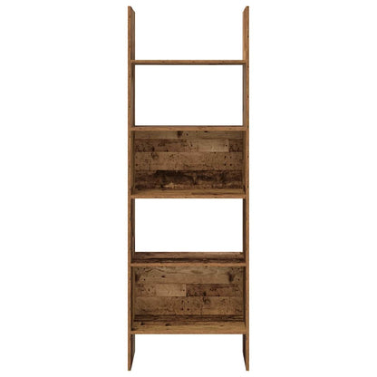 Boekenkast Oud hout 60 x 35 x 180 cm Bewerkt hout