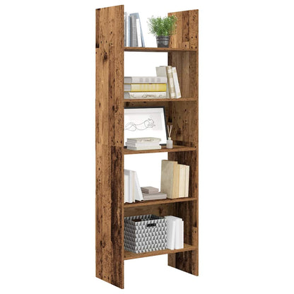Boekenkast Oud hout 60 x 35 x 180 cm Bewerkt hout