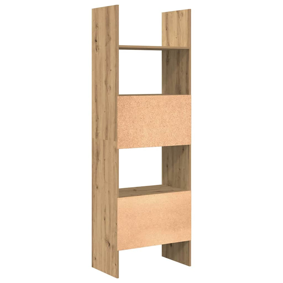 Boekenkast artisanaal eikenkleurig 60 x 35 x 180 cm