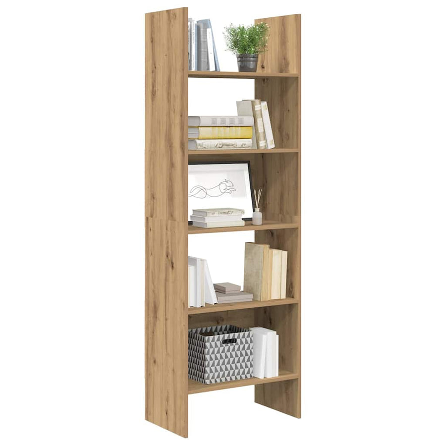 Boekenkast artisanaal eikenkleurig 60 x 35 x 180 cm