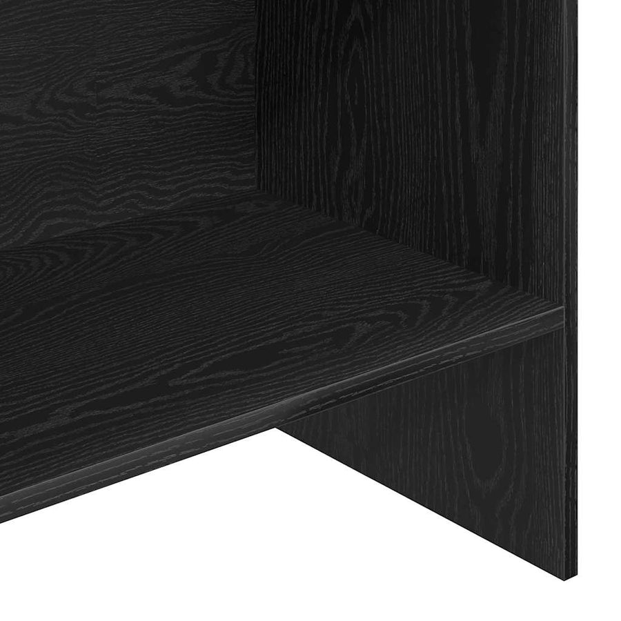 Boekenkast Zwart eiken 60 x 35 x 180 cm Bewerkt hout