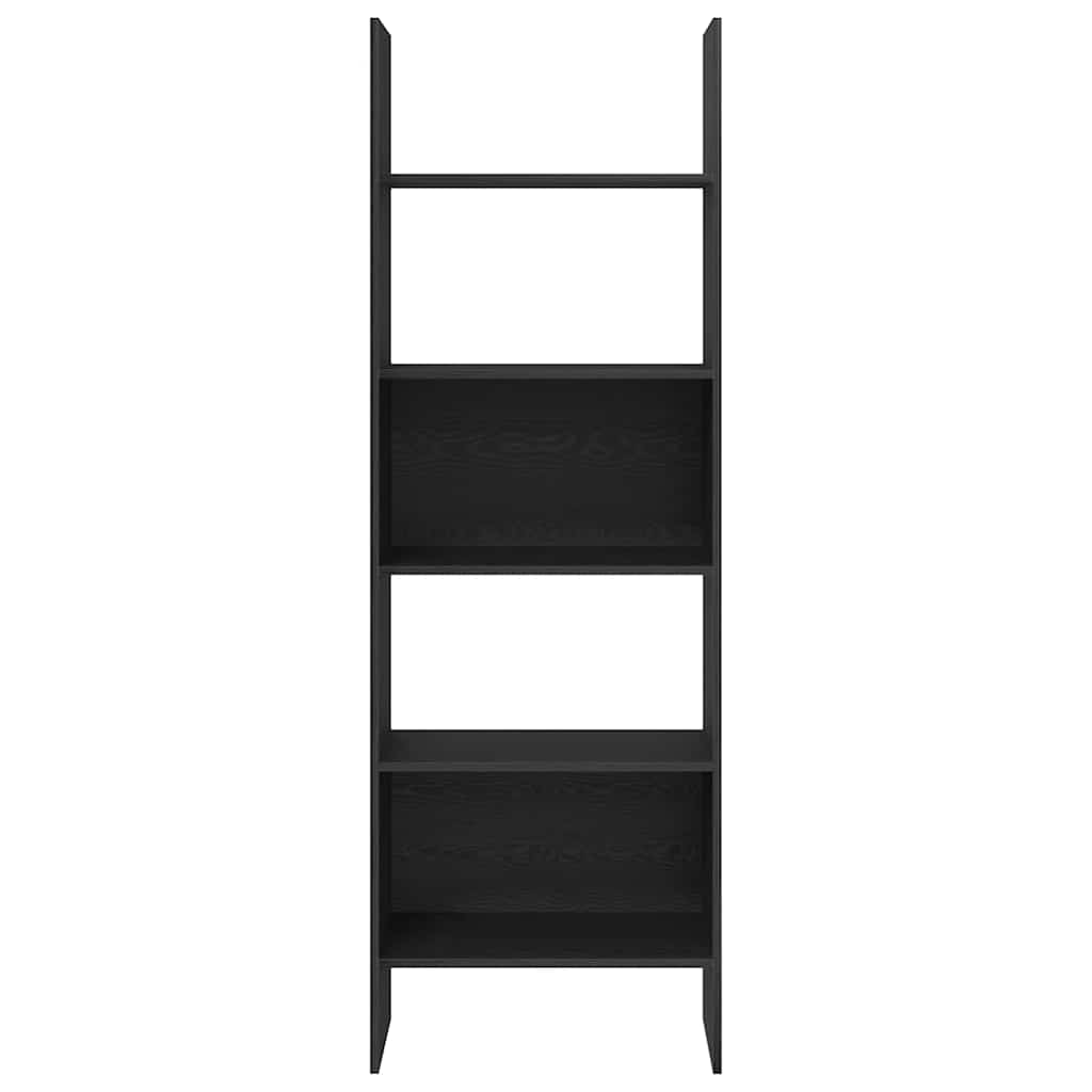 Boekenkast Zwart eiken 60 x 35 x 180 cm Bewerkt hout