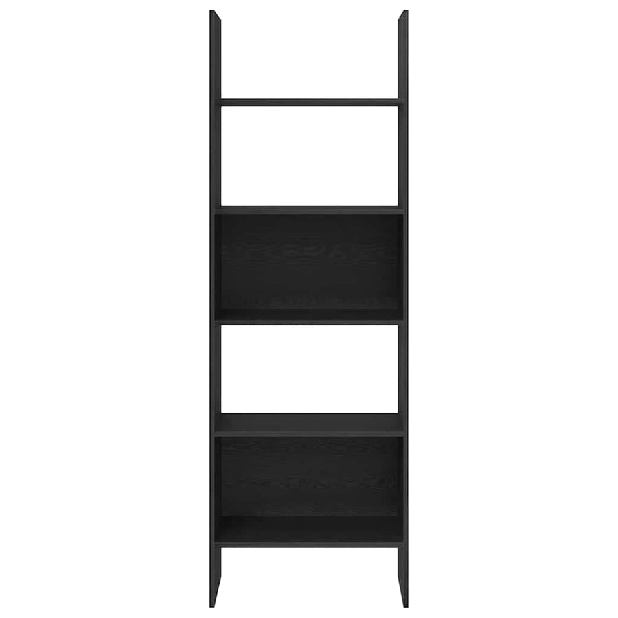 Boekenkast Zwart eiken 60 x 35 x 180 cm Bewerkt hout
