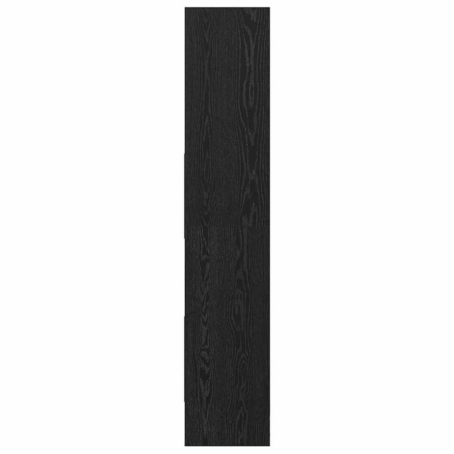 Boekenkast Zwart eiken 60 x 35 x 180 cm Bewerkt hout