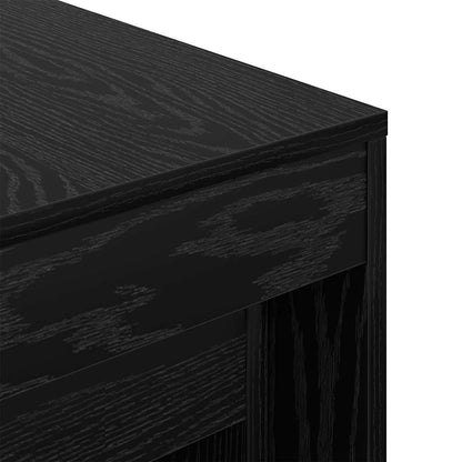 Salontafels 3 pcs Zwart eiken 45 x 45 x 45 cm Bewerkt hout