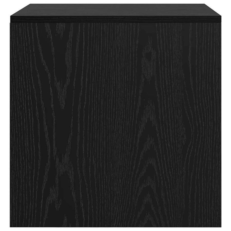 Salontafels 3 pcs Zwart eiken 45 x 45 x 45 cm Bewerkt hout