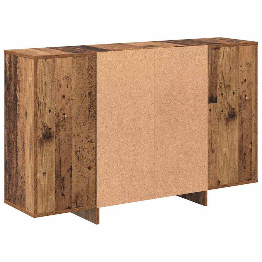 Dressoir met plank Oud hout 120 x 30 x 75 cm Bewerkt hout