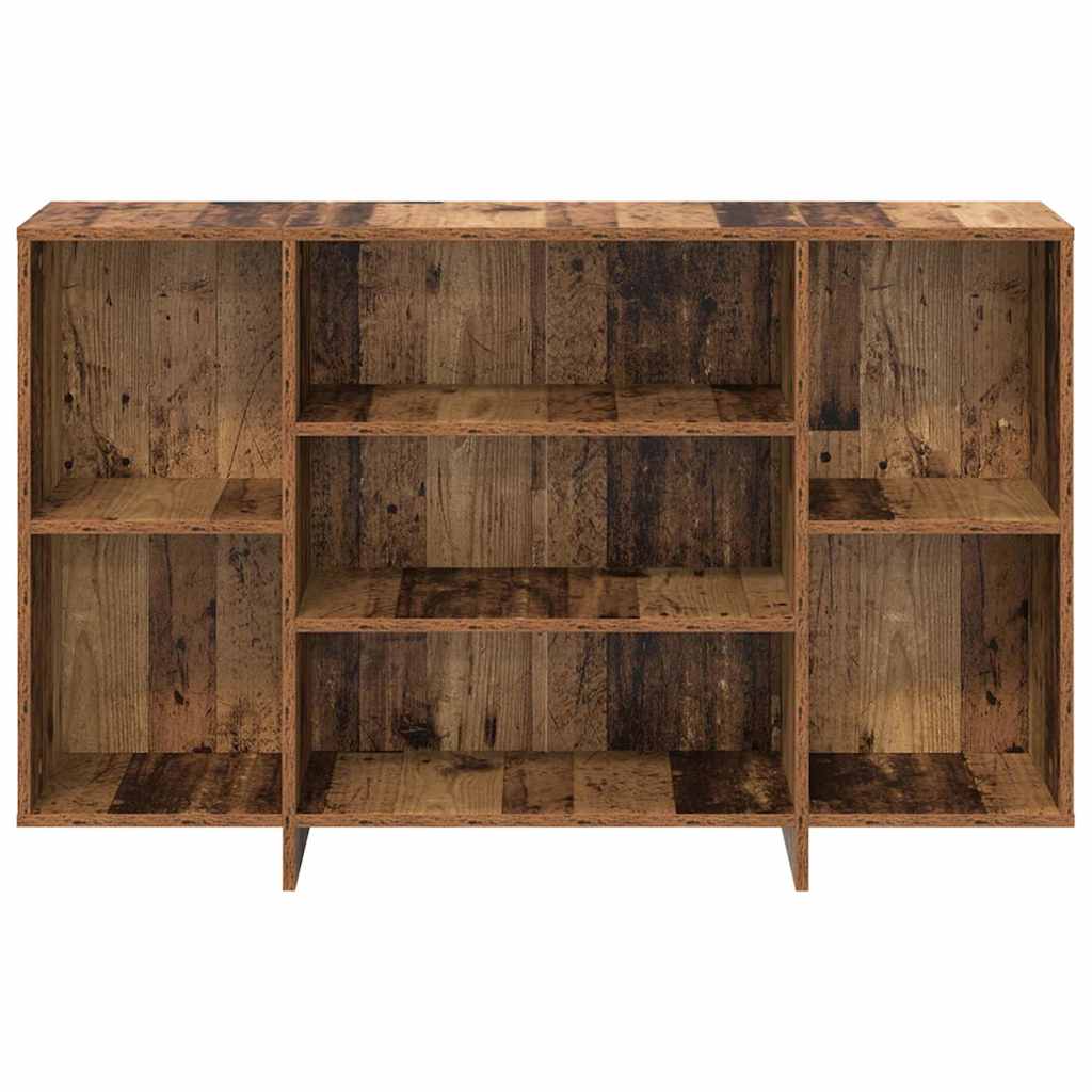 Dressoir met plank Oud hout 120 x 30 x 75 cm Bewerkt hout
