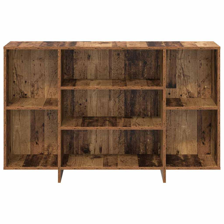 Dressoir met plank Oud hout 120 x 30 x 75 cm Bewerkt hout