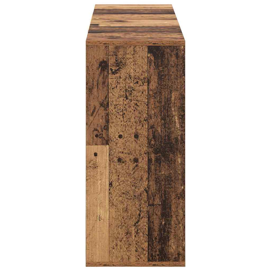 Dressoir met plank Oud hout 120 x 30 x 75 cm Bewerkt hout