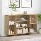 Dressoir 120x30x75 cm eiken bewerkt hout
