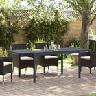 Eettafel 210x90x73 cm staal antraciet inklapbaar