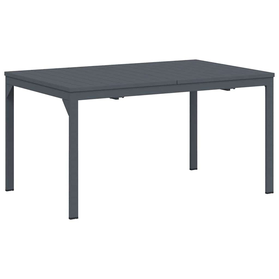 Uittrektafel 2 pcs Antraciet 210 x 90 x 73 cm Staal