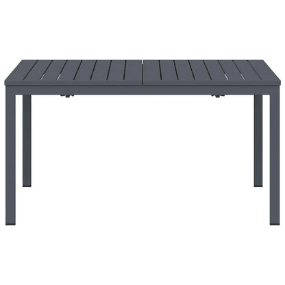 Uittrektafel 2 pcs Antraciet 210 x 90 x 73 cm Staal