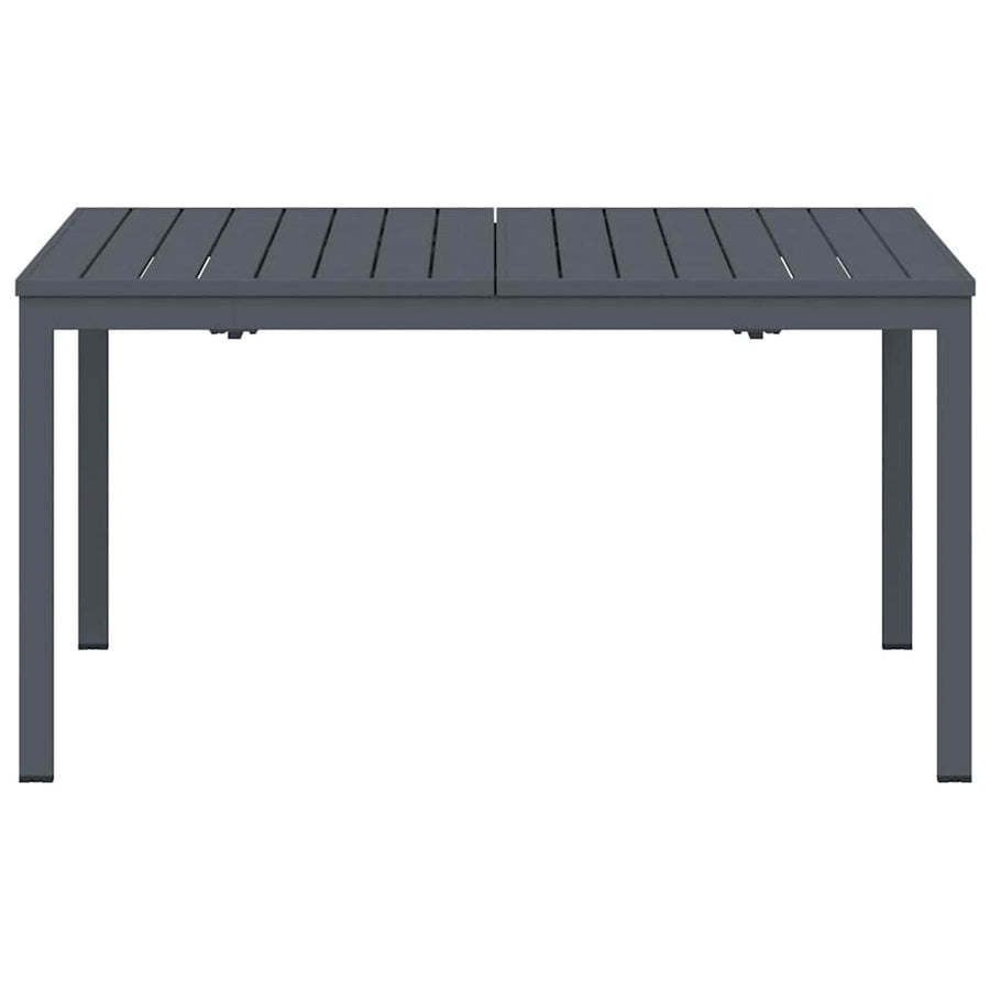 Uittrektafel 2 pcs Antraciet 210 x 90 x 73 cm Staal