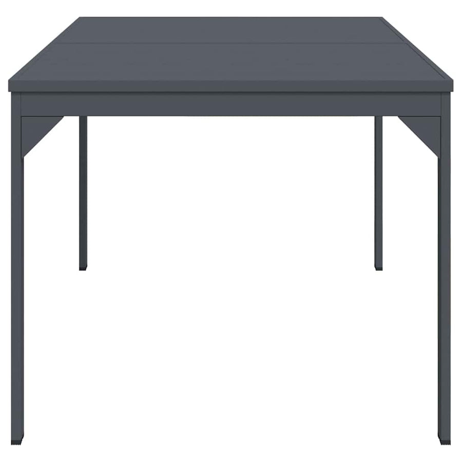 Uittrektafel 2 pcs Antraciet 210 x 90 x 73 cm Staal