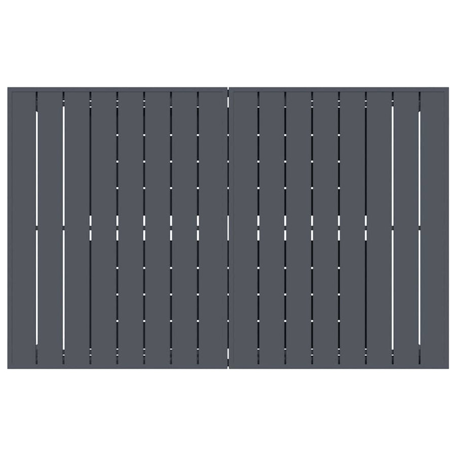 Uittrektafel 2 pcs Antraciet 210 x 90 x 73 cm Staal