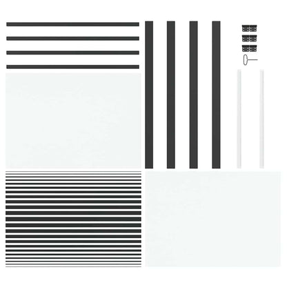 Binnen Deur Zwart 102.5 x 201.5 cm Verstevigd glas, Aluminium