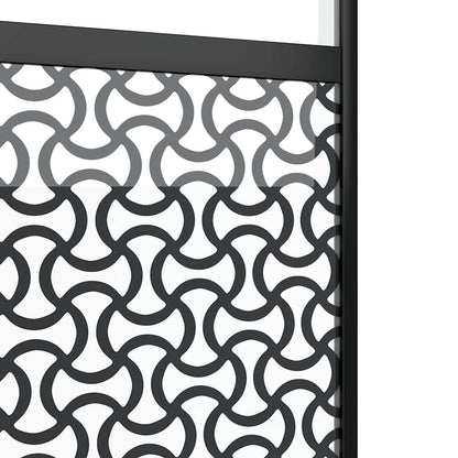 Schuifdeur Zwart 76 x 205 cm Verstevigd glas, Aluminium