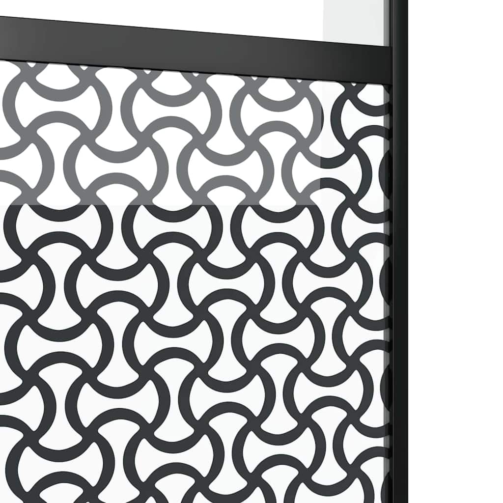 Schuifdeur Zwart 102.5 x 205 cm Verstevigd glas, Aluminium
