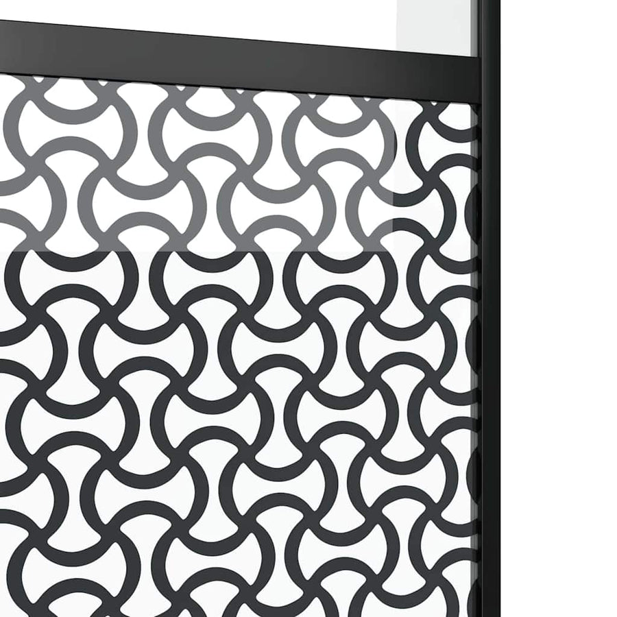 Schuifdeur Zwart 102.5 x 205 cm Verstevigd glas, Aluminium