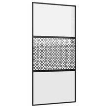 Schuifdeur Zwart 102.5 x 205 cm Verstevigd glas, Aluminium
