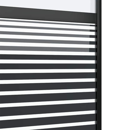 Schuifdeur Zwart 76 x 205 cm Verstevigd glas, Aluminium