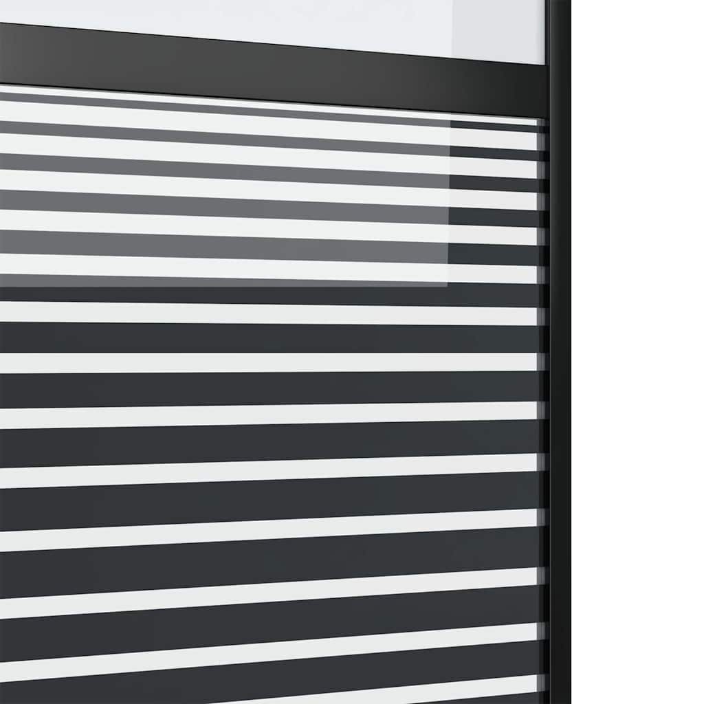 Schuifdeur Zwart 102.5 x 205 cm Verstevigd glas, Aluminium