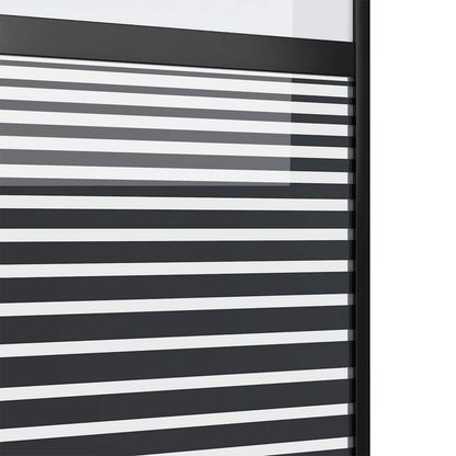 Schuifdeur Zwart 102.5 x 205 cm Verstevigd glas, Aluminium