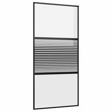 Schuifdeur Zwart 102.5 x 205 cm Verstevigd glas, Aluminium