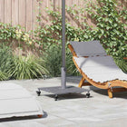 Parasol Base Dark Grey Wood Look 45 x 45 x 31.5 cm