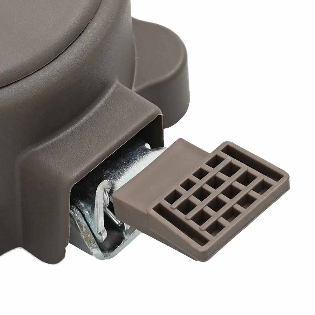 360-Graden Draaipedal Zilver 21,5 x 14 x 6 cm Staal