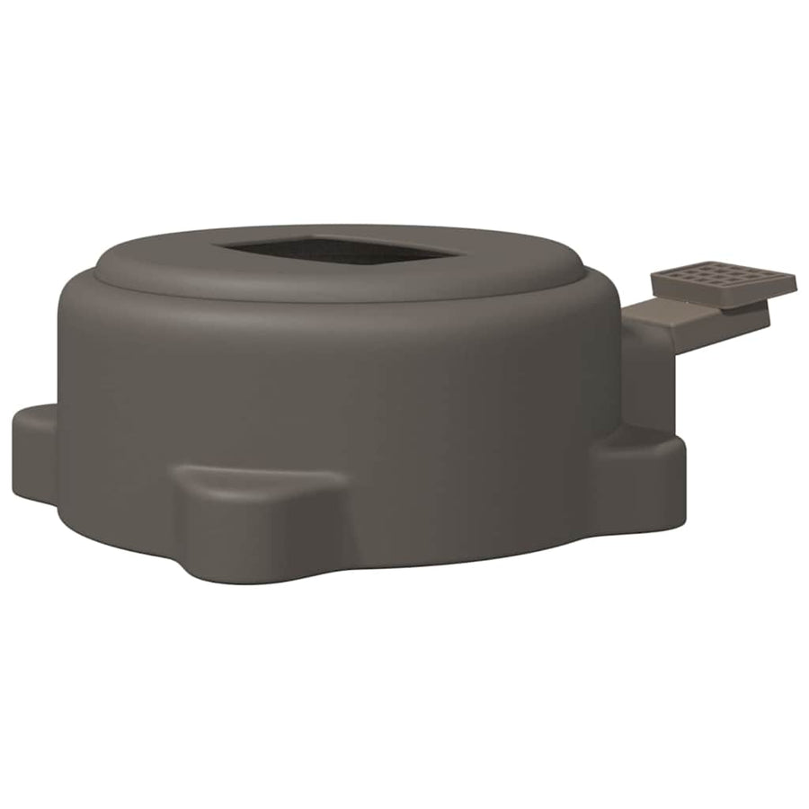 360-Graden Draaipedal Zilver 21,5 x 14 x 6 cm Staal