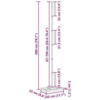 Tuinnivelleer 45 x 25 x 200 cm