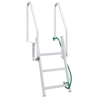 Dock ladder Anders Zilver 58 x 77 x 144 cm Aluminium