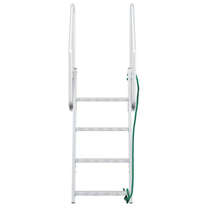 Dock ladder Anders Zilver 58 x 77 x 166 cm Aluminium