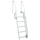 5-step Harbor Ladder Silver 58 x 77 x 191 cm Aluminum