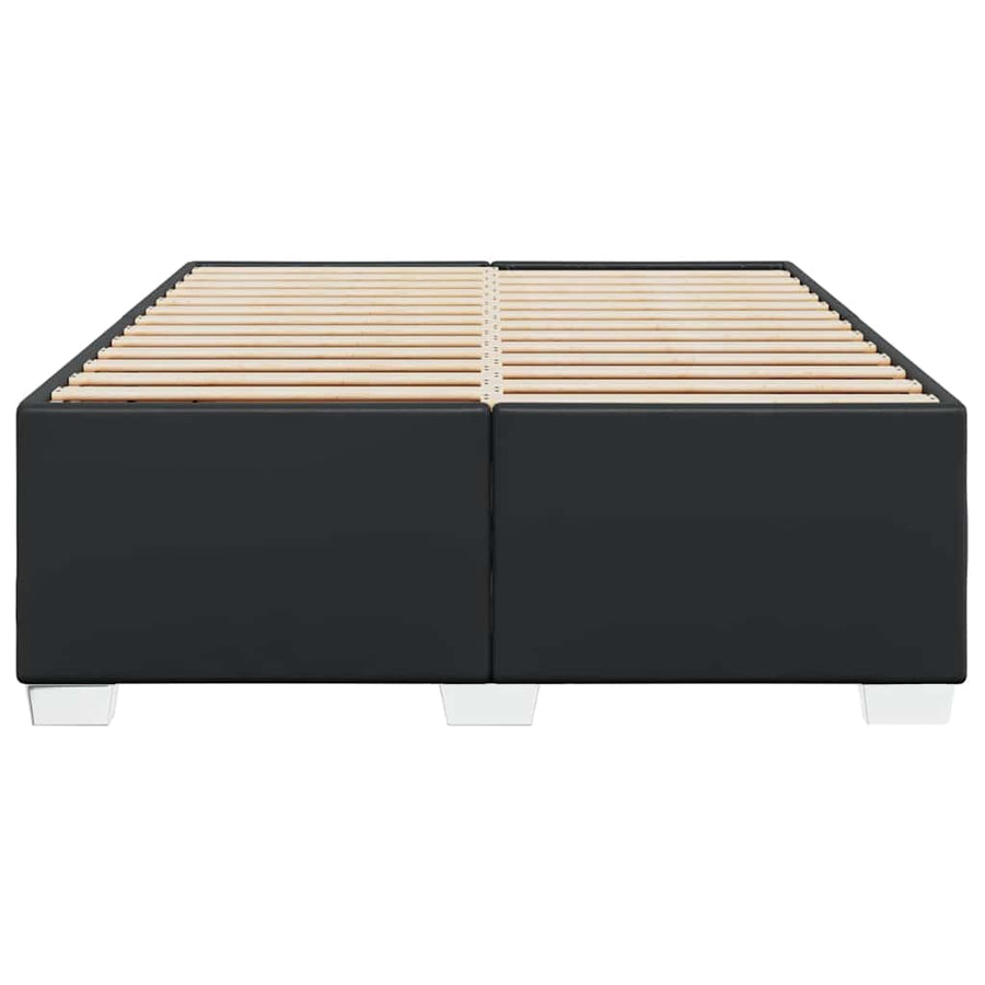 Bedframe Zonder Matras 137X190 Cm Kunstleer Zwart