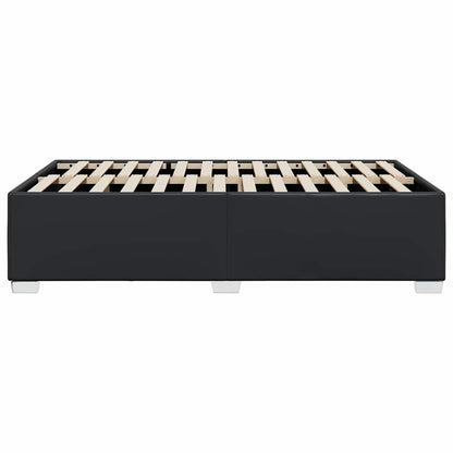 Bedframe Zonder Matras 137X190 Cm Kunstleer Zwart