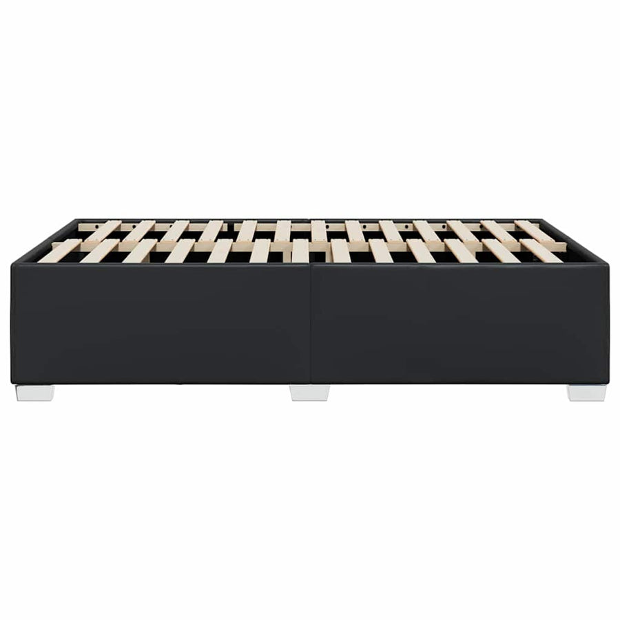 Bedframe Zonder Matras 137X190 Cm Kunstleer Zwart