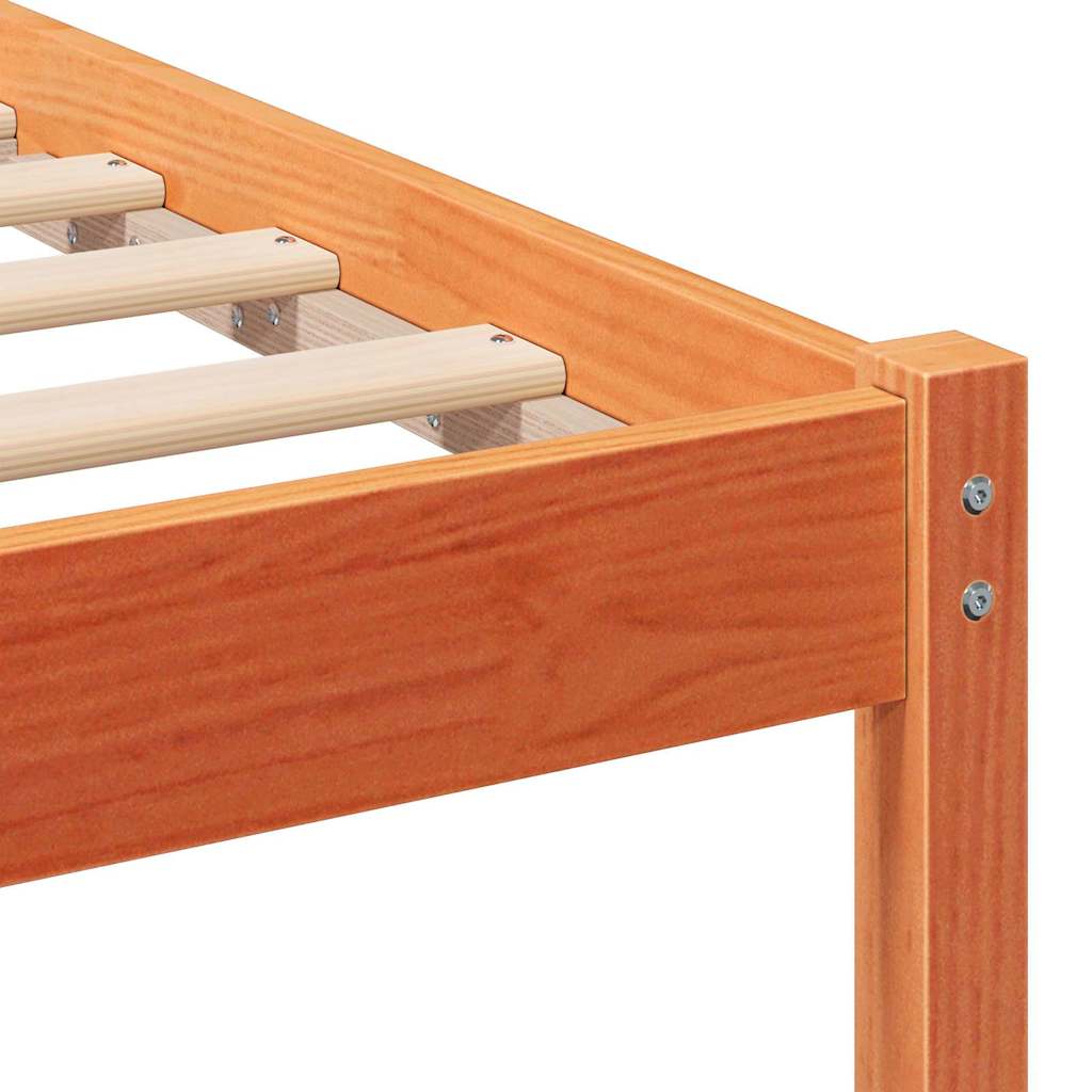 Bedframe Wasbruin 200 x 200 cm Massief grenenhout