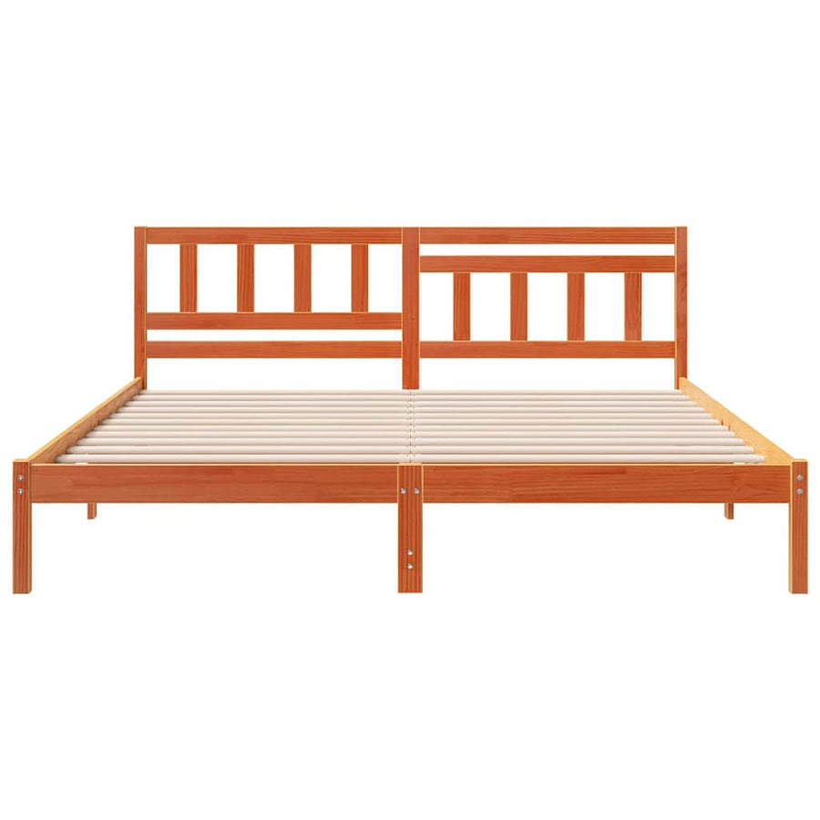 Bedframe Wasbruin 180 x 200 cm Massief grenenhout