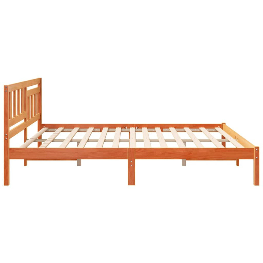 Bedframe Wasbruin 180 x 200 cm Massief grenenhout