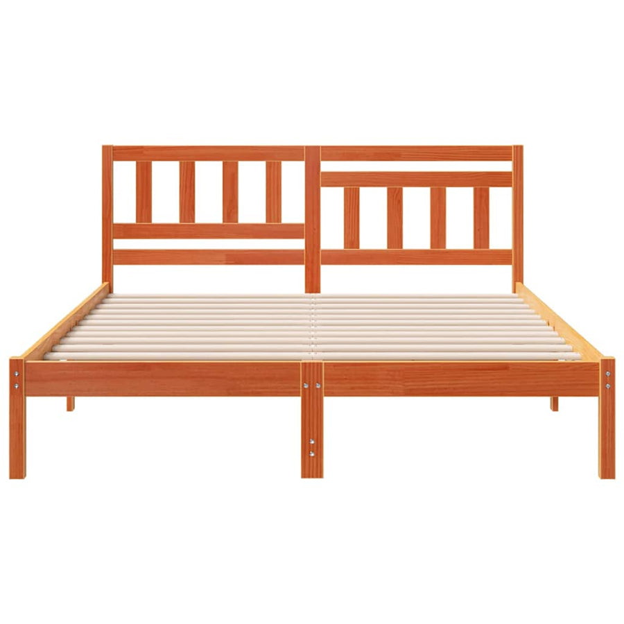 Bedframe Wasbruin 160 x 200 cm Massief grenenhout