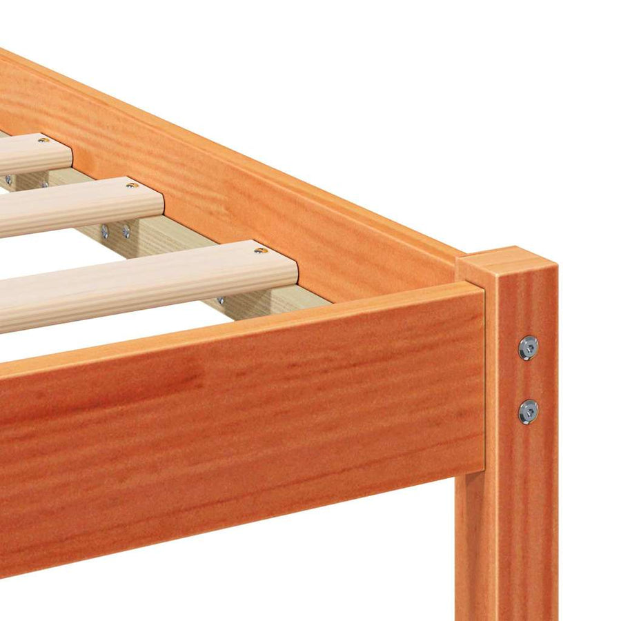 Bedframe Wasbruin 120 x 200 cm Massief grenenhout