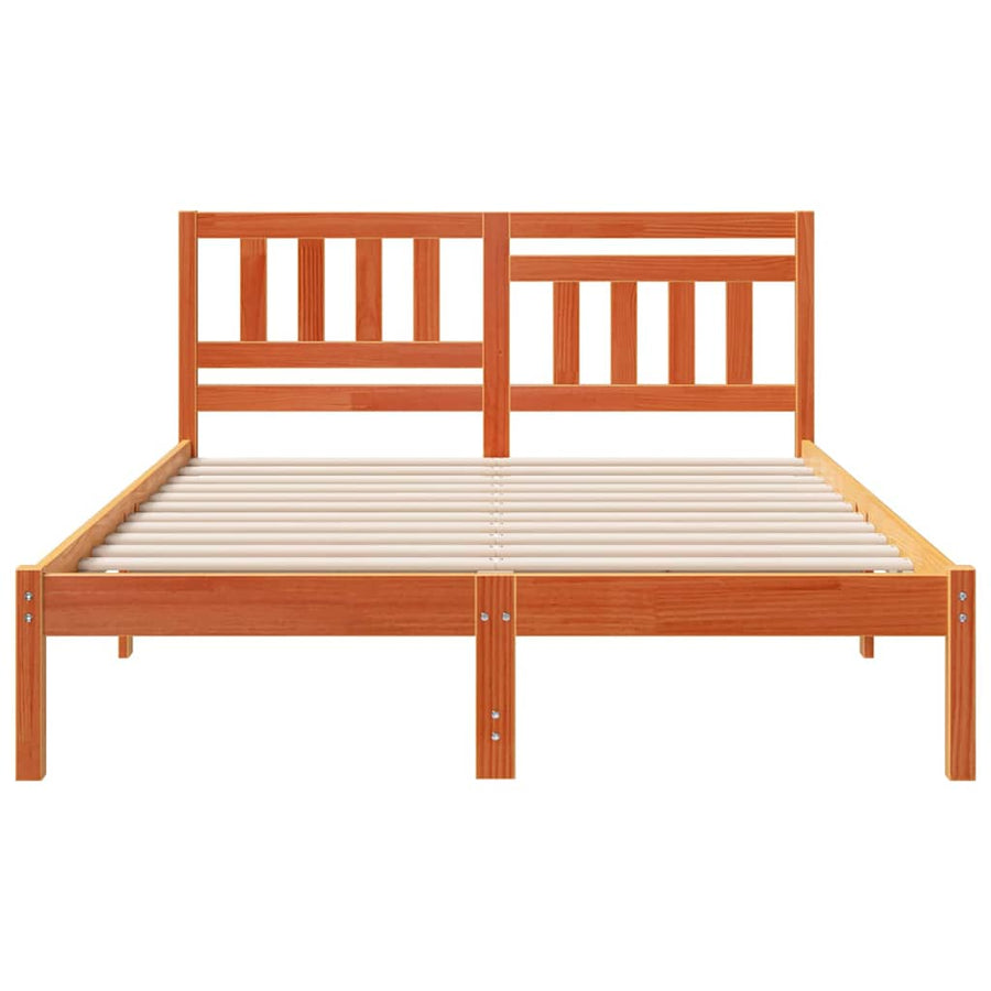 Bedframe Wasbruin 120 x 190 cm Massief grenenhout