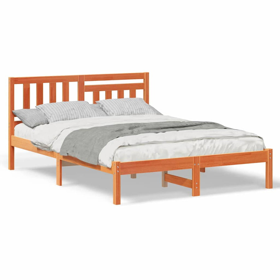 Bedframe Wasbruin 120 x 190 cm Massief grenenhout