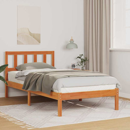 Bedframe Wasbruin 100 x 200 cm Massief grenenhout